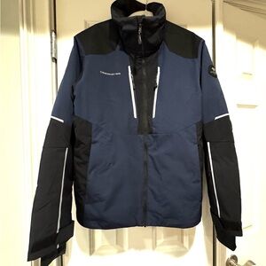 Obermeyer Men's Foundation Black and Blue Ski / Snowboard Jacket